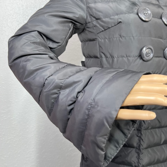 Betsey Johnson Down Jacket, Knee length double breasted button detailing XS Grey - Picture 3 of 16